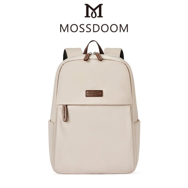 MOSSDOOM กระเป๋าเป้สะพายหลังผ้าใบความจุขนาดใหญ่แฟชั่นสตรี